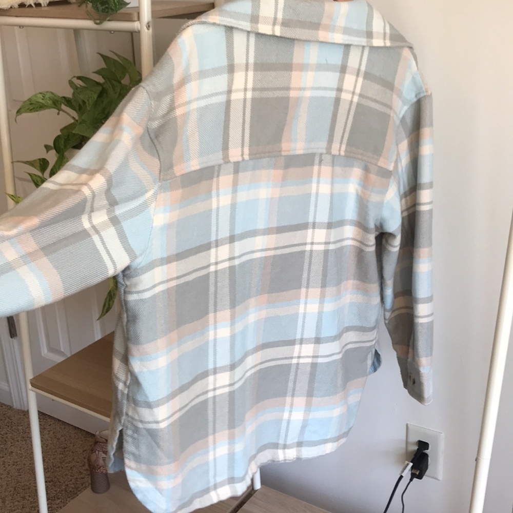 Ae American Eagle Oversized Button-Up Flannel Shi… - image 8